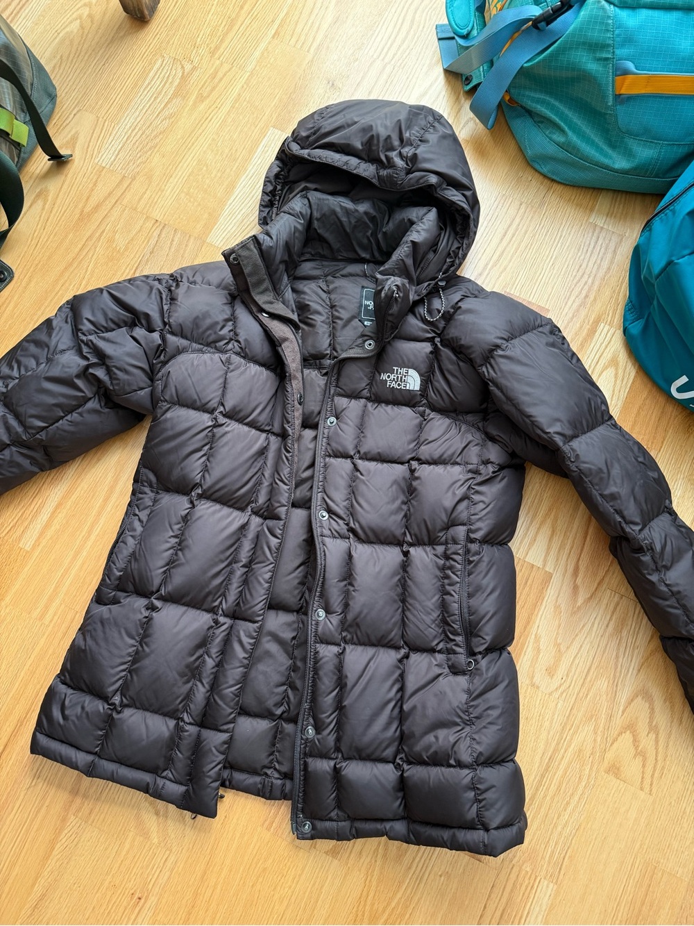 The North Face Women’s Brown Metropolis Insulated Puffer Jacket with Hood